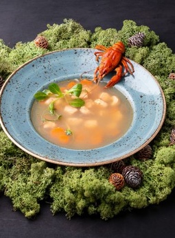 Рыбный суп с раком